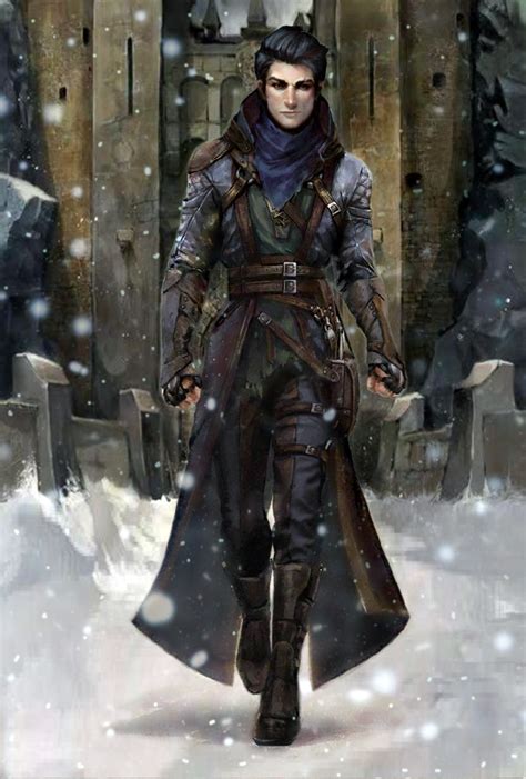 Pathfinder Kingmaker Young Male Human Thief Assassin V2 Pathfinder