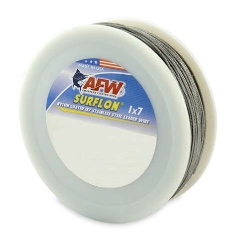 American Fishing Wire Surflon Nyon Coated 1x7 Stainless Steel Leader