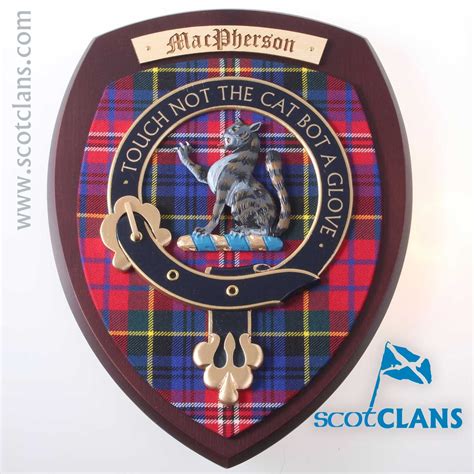 Macpherson Extra Large Clan Crest Wall Plaque Scottish Clan Tartans