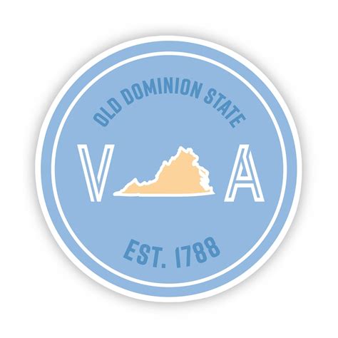 Old Dominion State Virginia Sticker Big Moods