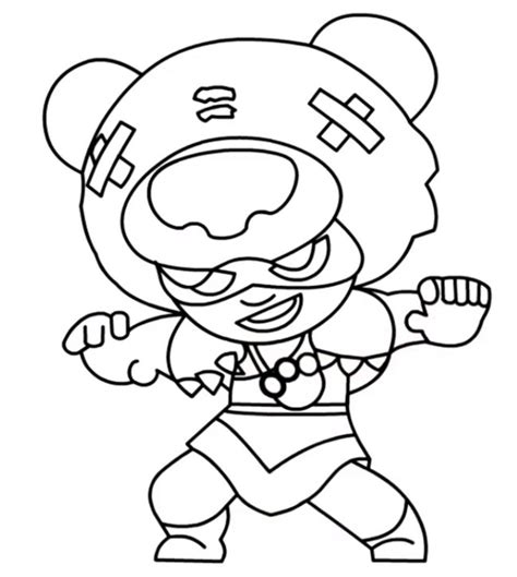 Brawl Stars Nita Coloring Page Images And Photos Finder