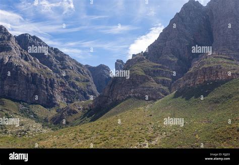 Mountains In The Western Cape Province South Africa Located Between