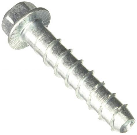 Zinc Plated Concrete Fixing Screws Stainless Steel Hex Head Cap