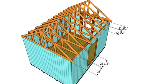 How To Build A Roof For A 12x16 Shed Howtospecialist How To Build