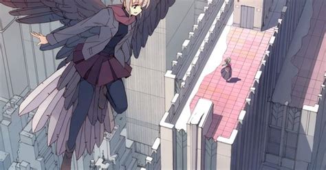 Anime Girl With Wings Anime Scenery Pinterest Anime