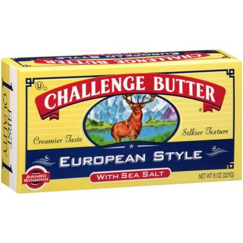 challenge european style butter with sea salt 8 oz king soopers