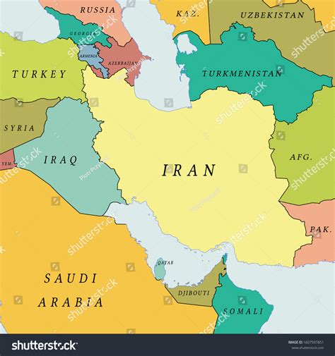 Iran Map Middle East