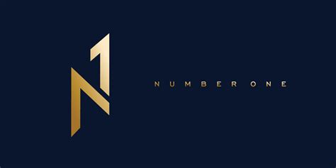 Modern And Professional Number One Logo Design 20274552 Vector Art At