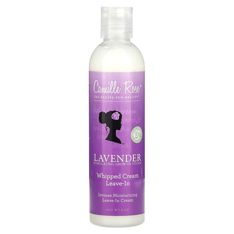 camille rose lavender intense moisturizing leave in cream whipped cream 8 oz