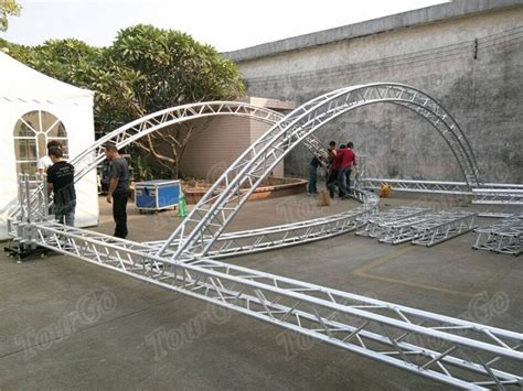 Tourgo Outdoor Event Aluminum Curved Concert Stage Roof Truss With