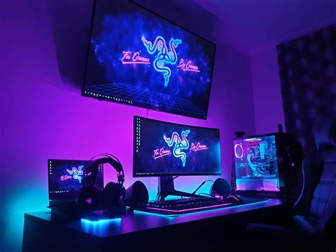 Pc Gaming Setup Wallpaper Gambaran