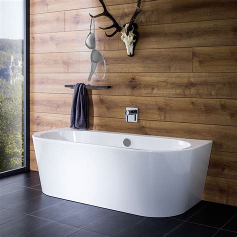 Moderne badewanne rechteck 170 x 70 cm monolitischer wannenträger silikon ablauf. Repabad Livorno F oval Wand freistehende Badewanne 180 x ...