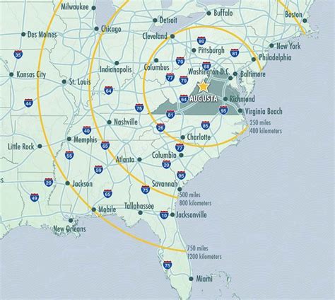 Map Augusta County Economic Development