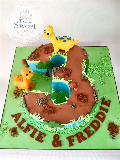Dinosaur Themed 1st Birthday Cake Artofit