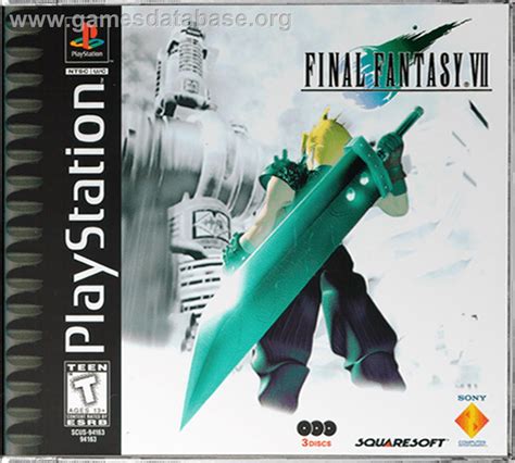 Final Fantasy Vii Sony Playstation Artwork Box