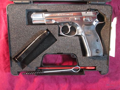 Cz 75 B Polished Stainless 9mm 91108 For Sale