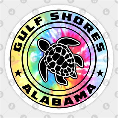 Gulf Shores Beach Alabama Sea Turtle Gulf Shores Alabama Sticker