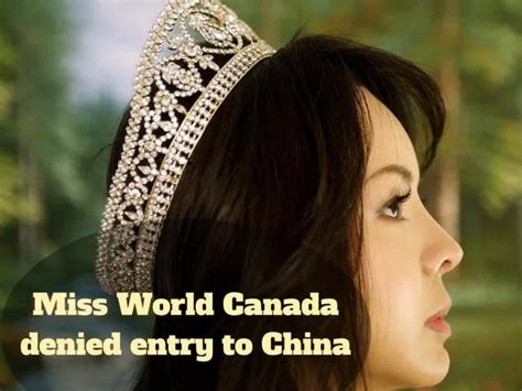 ppt miss world canada denied entry to china powerpoint presentation free download id 7249742