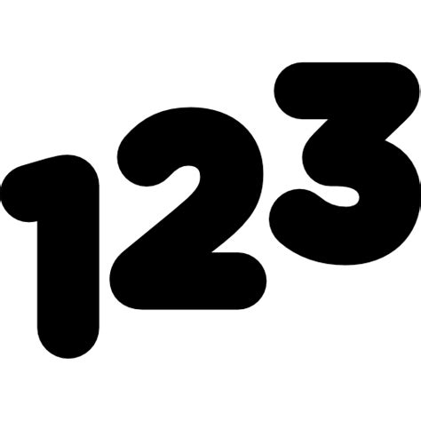 123 Numbers Free Vector Icons Designed By Freepik Symbols Cool