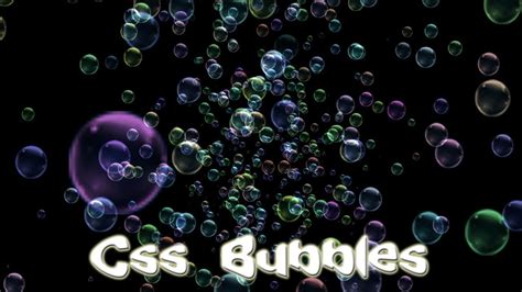 Css Bubbles Css Animation Transition Cool Css Effects Youtube