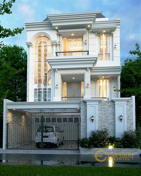 Jasa Arsitek Desain Rumah Klasik 3 5 Lantai Lebar 9 M Luas Bangunan