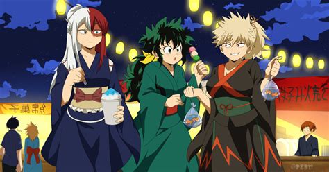 僕のヒーローアカデミア Mha Genderbend New Year Fest Pebのイラスト Pixiv