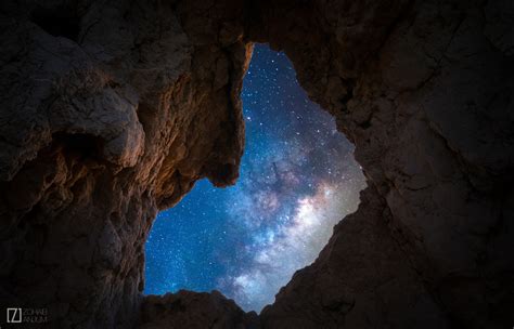 Wallpaper Landscape Night Galaxy Sky Stars Milky Way Rocks