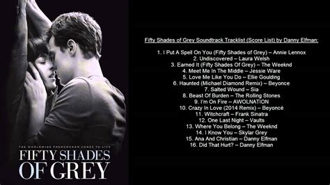 fifty shades of grey soundtrack tracklist ost by danny elfman and va youtube