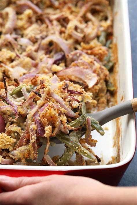 Healthy Green Bean Casserole From Scratch Fit Foodie Finds