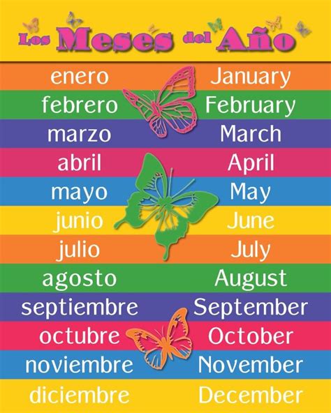 Months Of The Year In Spanish Worksheet