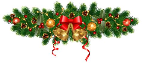 Seeking for free christmas garland png images? Christmas Golden Bells and Ornaments Decoration PNG ...
