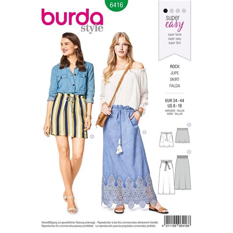 Sewing Pattern Easy Misses Easy Skirts Burda Sewing Pattern 6416 Sew