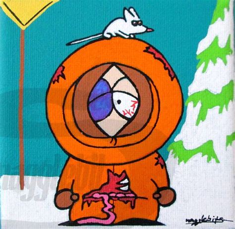 South Park Dead Zombie Kenny Pop Fan Art Painting This