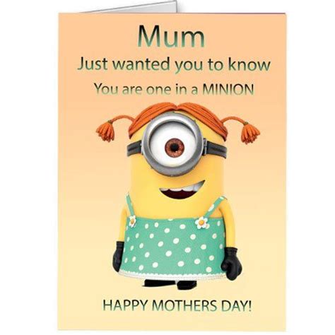My Mummy Happy Mothers Day Happy Mothers Minions