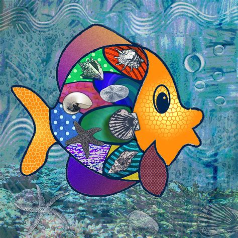 Something Fishy Digital Art By Jennifer Schwab Fine Art America