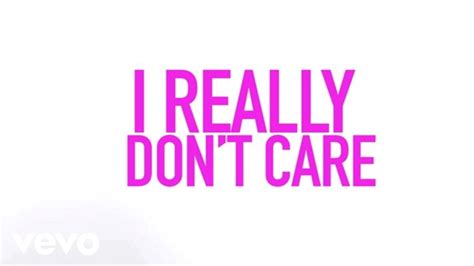 Demi Lovato Really Dont Care Official Lyric Video Ft Cher Lloyd
