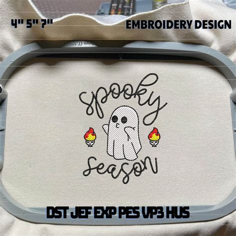 Hello Spooky Embroidery File Spooky Halloween Craft Embroid Inspire