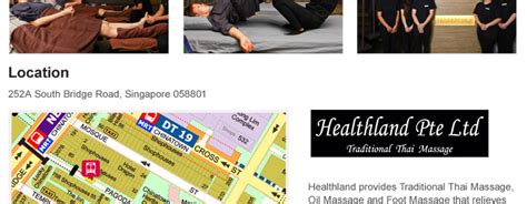 Healthland Pte Ltd Thai Massage At Chinatown Singapore