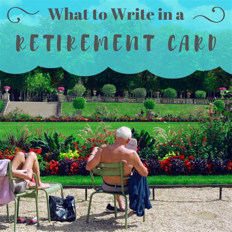 Get ideas for meaningful (or funny) things to write in a retirement card for a teacher or mentor. Retirement Messages to Write in a Card - Holidappy