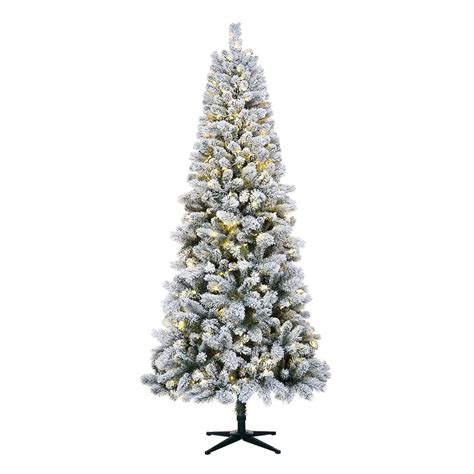 Home Accents Holiday 75 Ft Wesley Heavy Flocked Quick Set Slim Pine