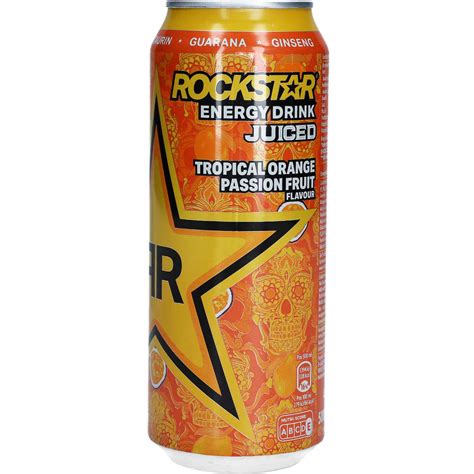 Rockstar Energy Drink Juiced Tropical Orange Passion Fruit 500ml
