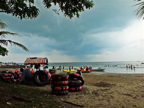 the popular and beautiful anyer beach talking indonesia