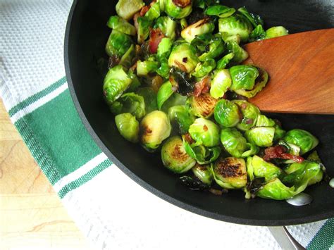 Thinly sliced brussels sprouts are paired with fried rice for the perfect healthy dinner! Turkey Sides: Pan Fried Brussels Sprouts w/ Bacon & Raisins