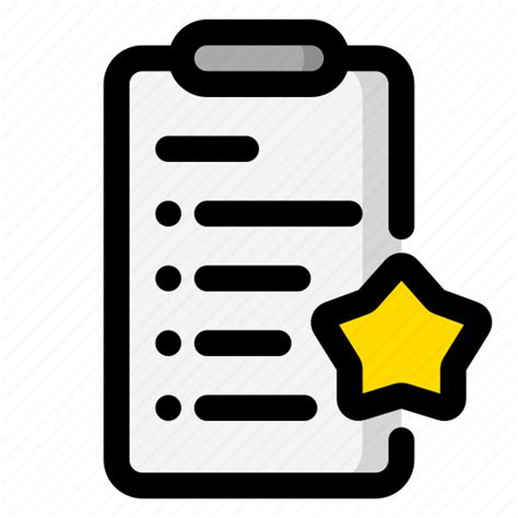 Clipboard Resume Star Summary Icon Download On Iconfinder