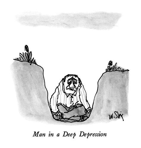 Man In A Deep Depression By William Steig