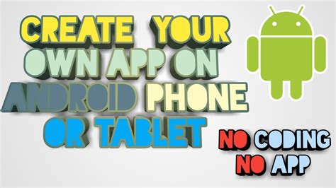 Use our app icon design maker software to create your own app icon. How to Create Your Own App on Android Device For Free ...