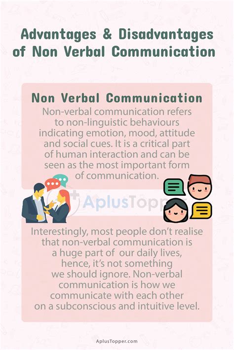Non Verbal Communication Advantages And Disadvantages What Is Non
