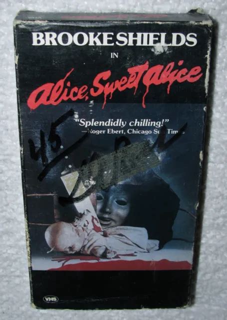 Alice Sweet Alice Vhs Horror Slasher S Cult Classic Brook Shields Picclick