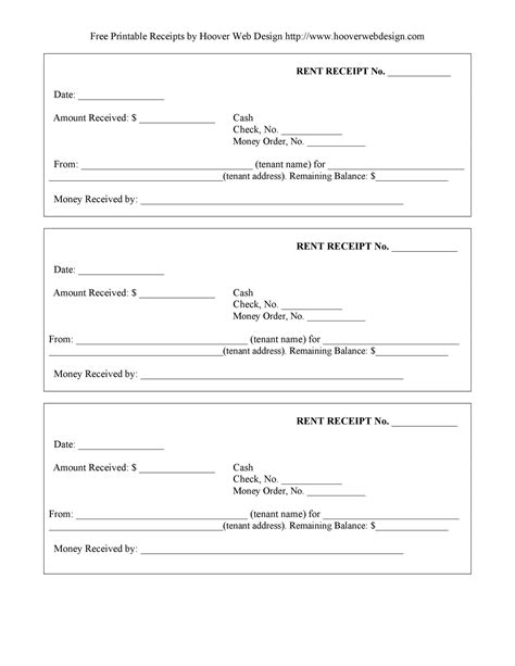 Free Printable Rent Receipts Pdf FREE PRINTABLE TEMPLATES