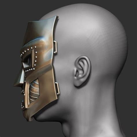 Descargar Archivo Stl Máscara Doom Casco Marvel 3d Modelo De